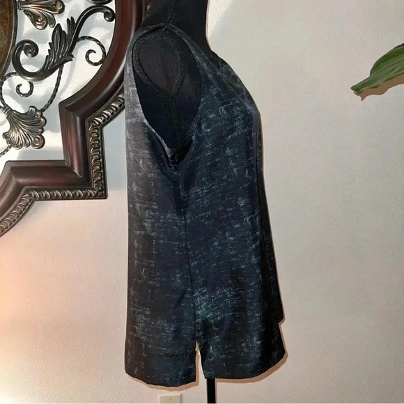 Eileen Fisher Women’s 100% Silk Sleeveless Tank Camisole Top Green Back - Picture 6 of 12